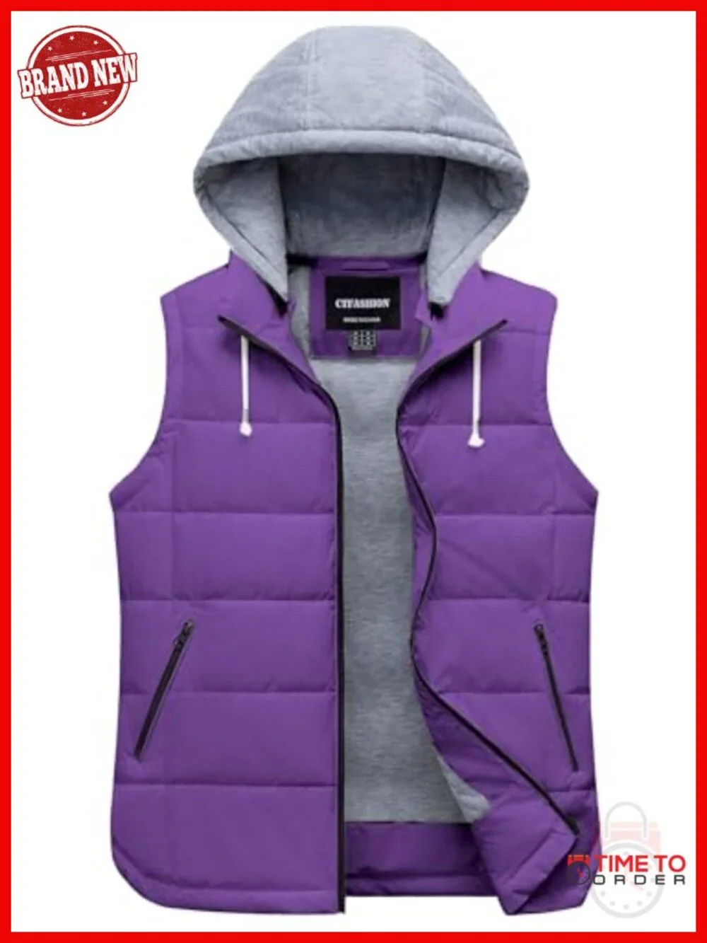 Women's Puffer Vest Winter Sleeveless Jacket Insulated Quilted Waistcoat